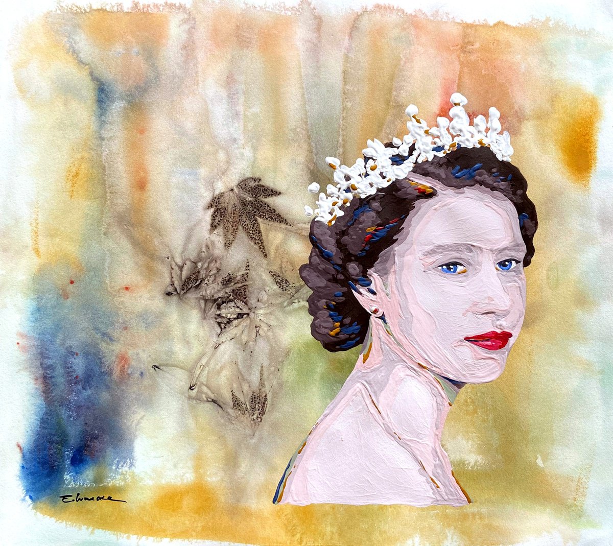 Queen surrounded by nature by Eileen Lunecke