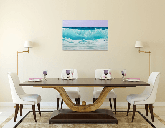 Teal Harmony. Ocean wave