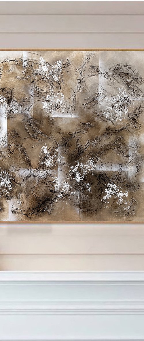 Abstract Art Minimalist Wall Decor textured by Tatiana Malinovscaia