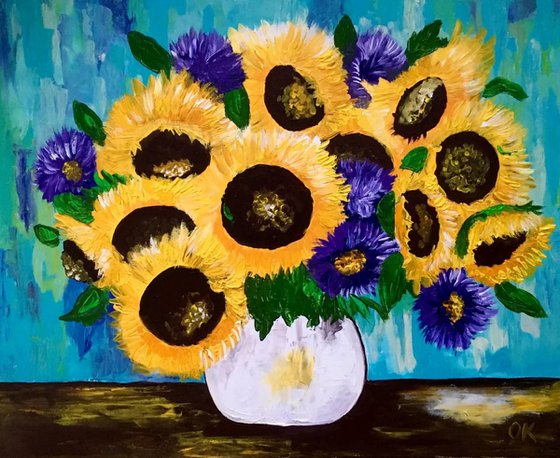 Sunflowers still life