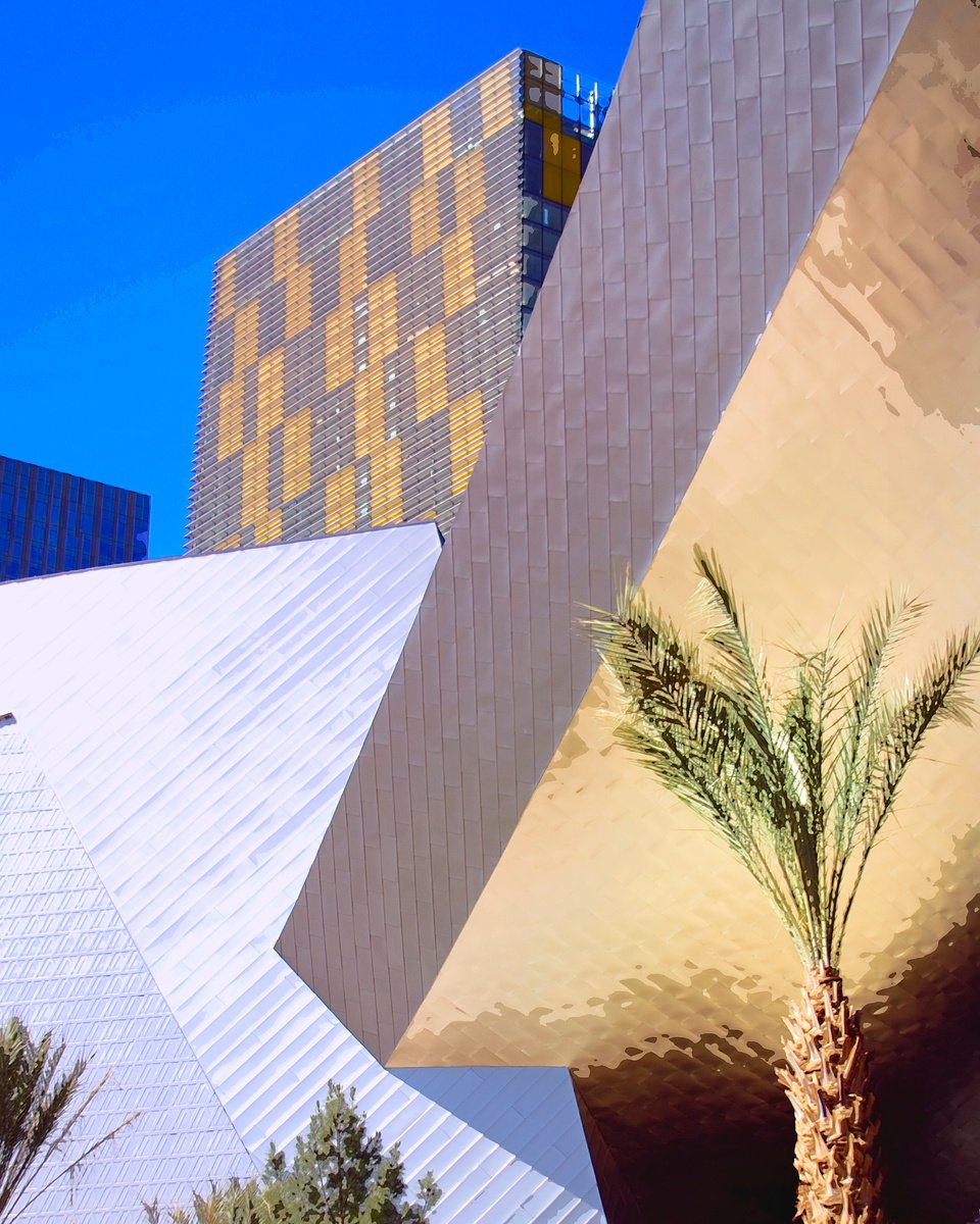 Impressionistic Cityscapes Photograph By William Dey, 18 X 22", Intersection Number One Las Vegas Nv, Original Artwork