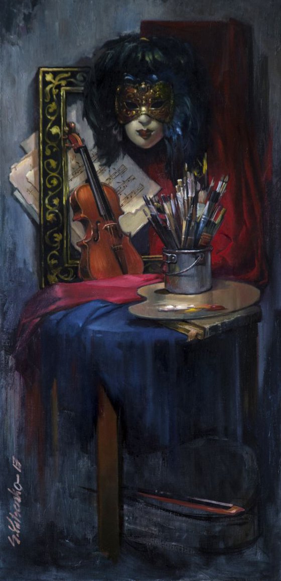 Still life with a violin