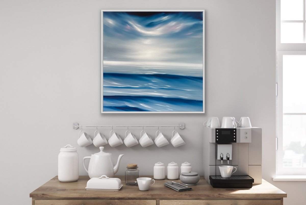 Impressionistic Landscape Oil Painting By Alanah Jarvis, 20 X 20, Collecting Thoughts, Original Artwork