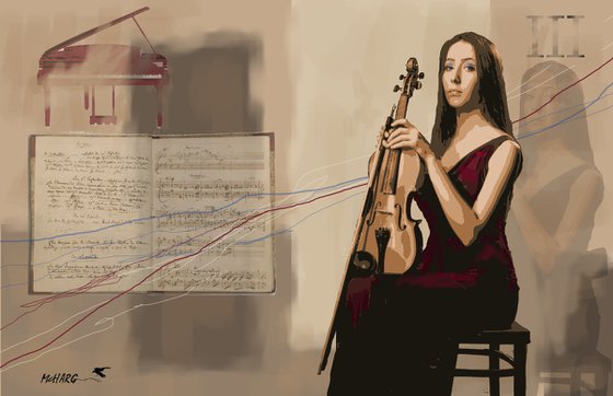 THE VIOLINIST 3...34"X22"