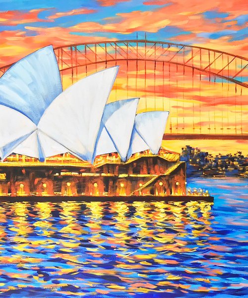 Sydney Opera House at Night by Irina Redine