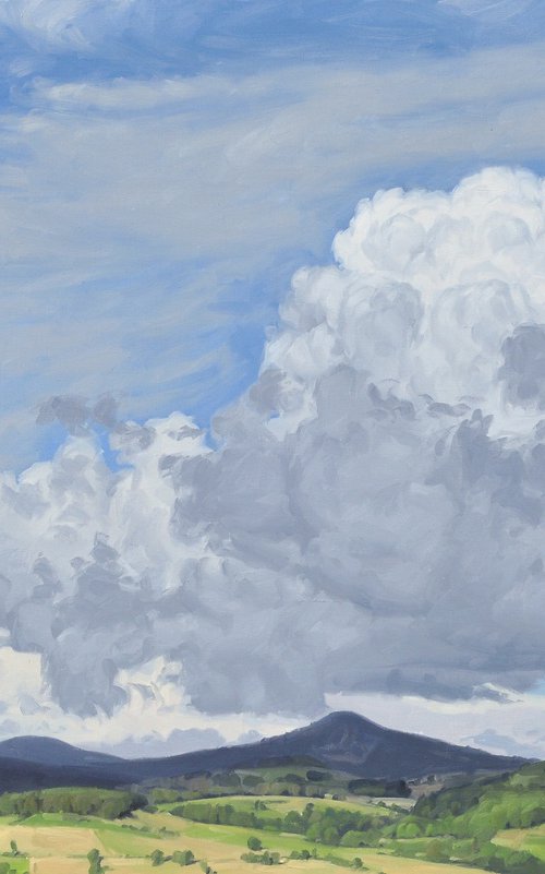 June, clouds, mount Jalore by ANNE BAUDEQUIN