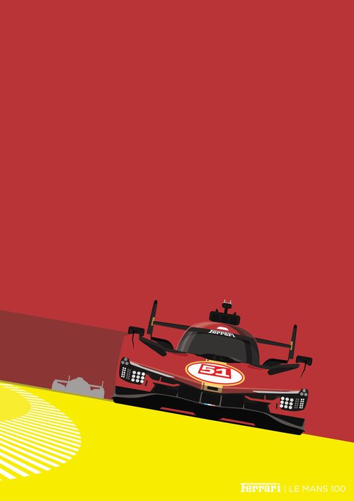 Ferrari Le Mans 24 hours winner by David Gill