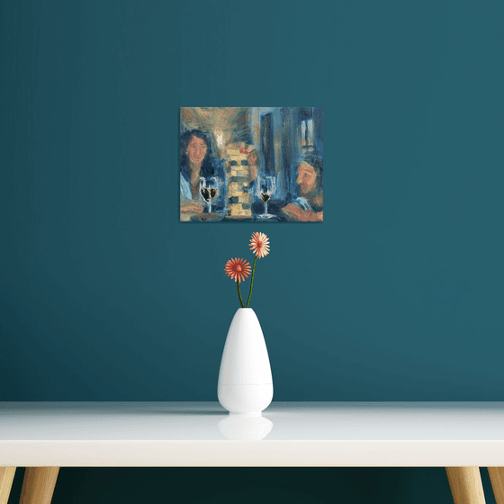 Happy Hour - Jenga with wine