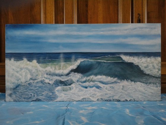 New Zealand - wave painting