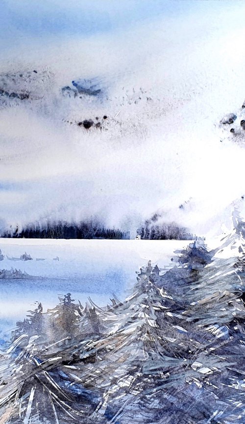 Snowy day by Elena Genkin