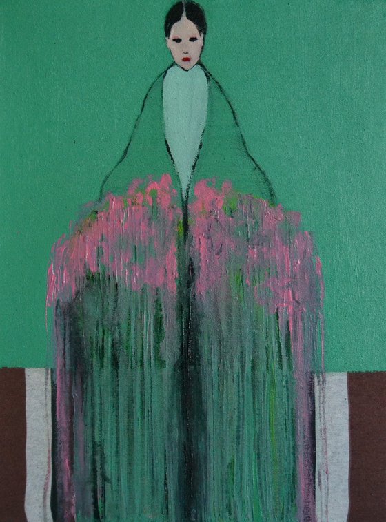 The Girl with Bouquet