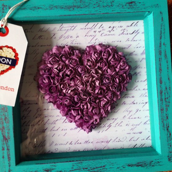 Purple Old Love - Vintage Heart
