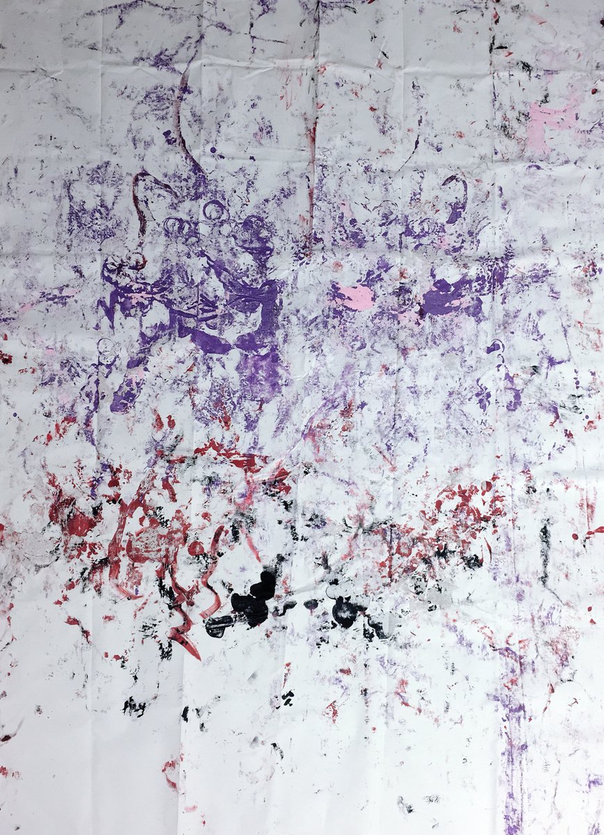 Abstract Landscape Acrylic Painting By Mattia Paoli, 61 X 82", Cosmo No.1, Original Artwork