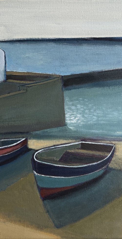 Cove Moorings by Nigel Sharman