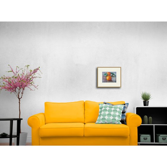 Tangerines with Leaves