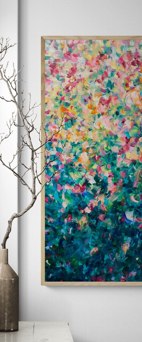 Light Filled Flower Garden by Katherine Spiller