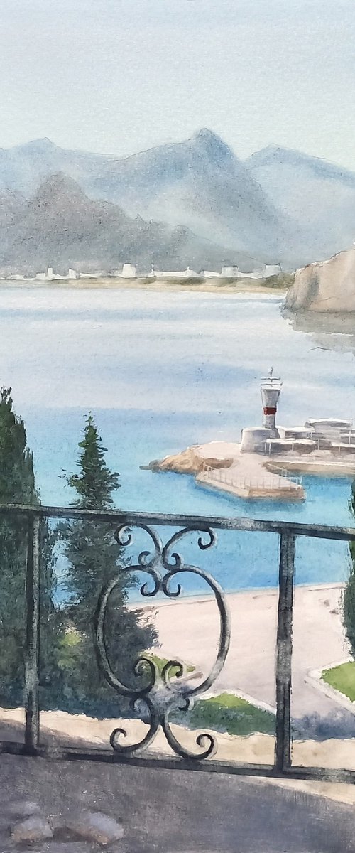 Antalya Morning - a view from the old walls by Elena Karakoyun