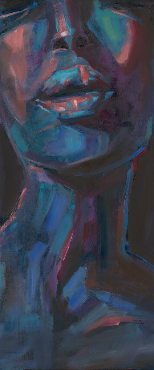 Identity Blue Neon Art — Inner Neon by Anna Miklashevich