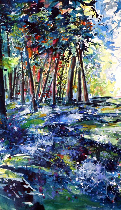 Forest with flowers by Kovács Anna Brigitta
