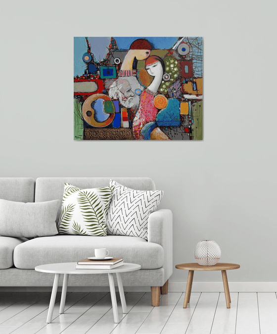 Artist's memories (80x100cm, oil/canvas, ready to hang)