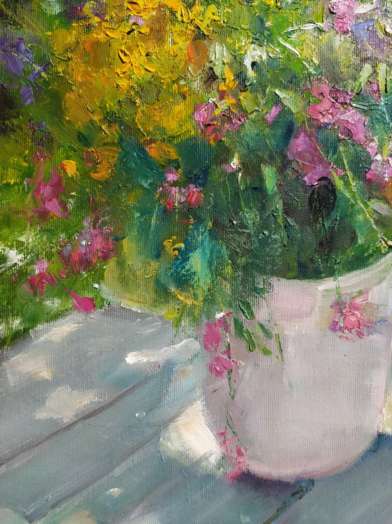 Wildflowers in a vase