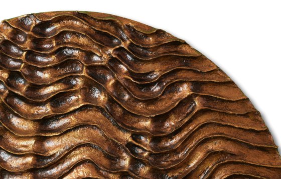 Round Erosion  2 | Bronze Leaf