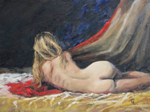 Nude blonde by Linar Ganeev