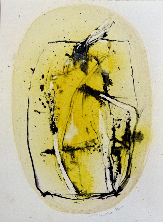 The Yellow Abstract 1, 21x29 cm