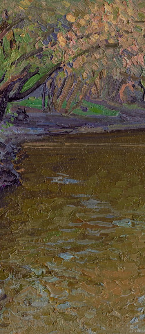 The Ponomarka River in April by Simon Kozhin