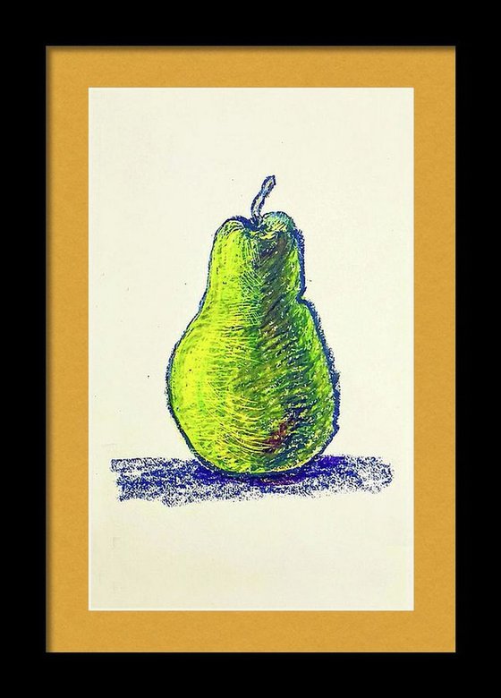 A single Pear Still Life