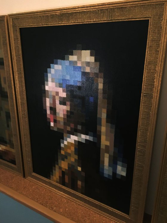 Rasterized Girl With a Pearl Earring