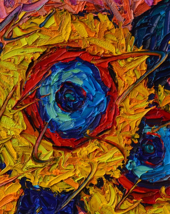 Abstract Sunflowers Modern Impressionist Impas Artfinder