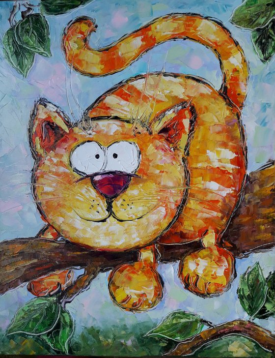 painting *Happy cat*