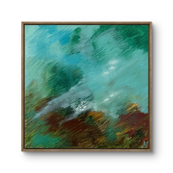 Sea pulse Green Coastal Abstract