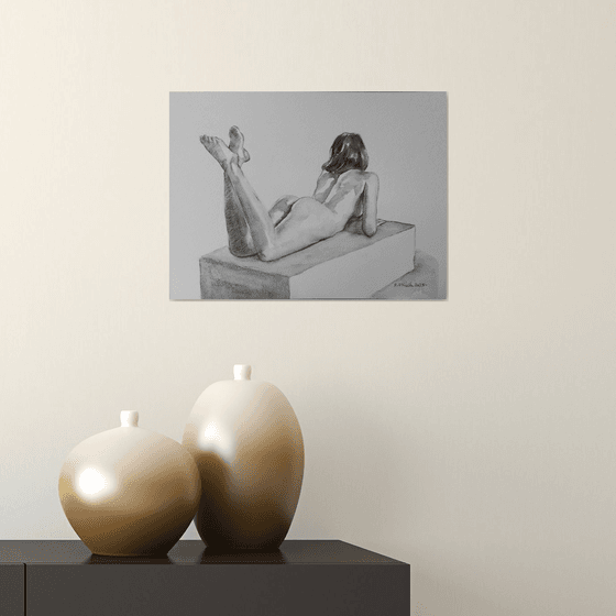 Seated female nude