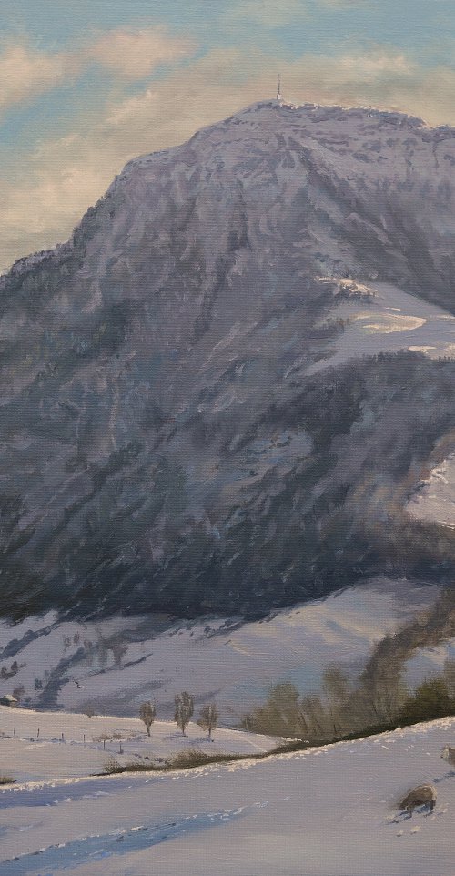 Mount Rigi early winter by Tom Clay