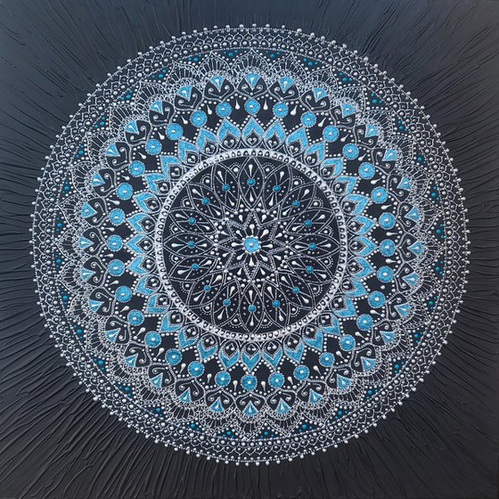 Mandala Canvas Art, Turquoise