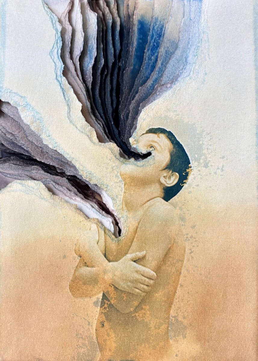 Illustrative Portrait Photograph By Ramona Zordini, 6 X 8", Experimental Portrait 18, Original Artwork