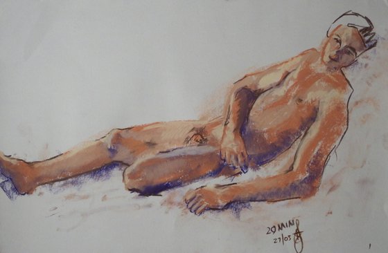 reclining male figure