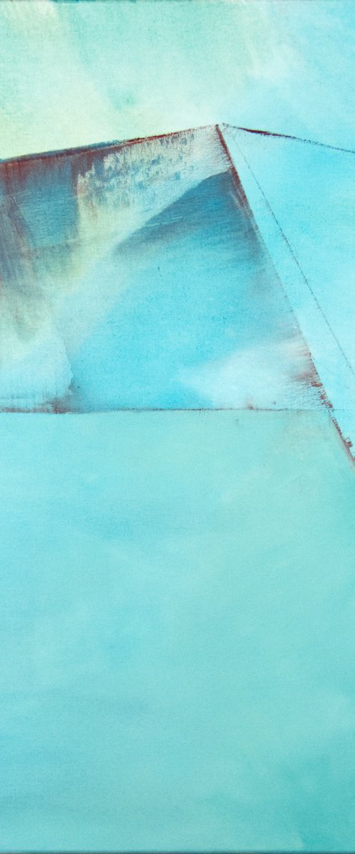 Crossing Blue Field 2 by Katrin Roth