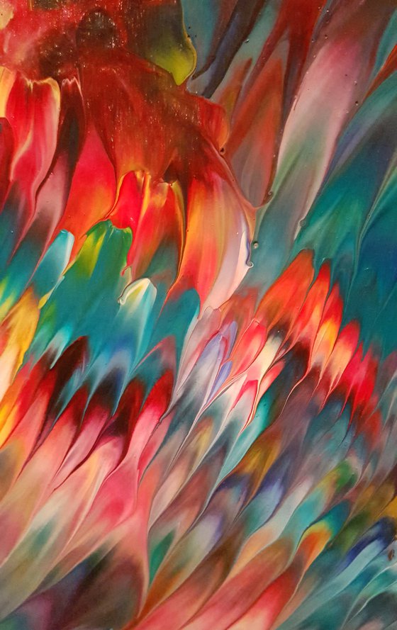 Psychedelic Waterfall No. 5 | 60 x 60 IN