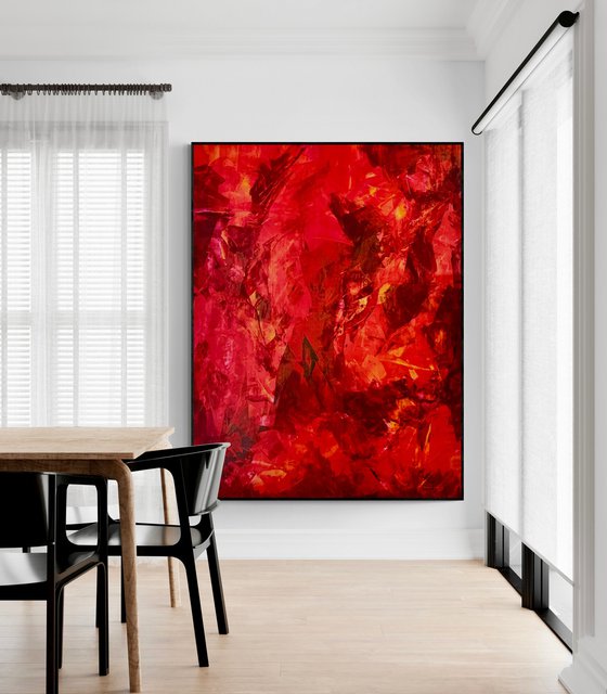 Terra M 3624 red abstract