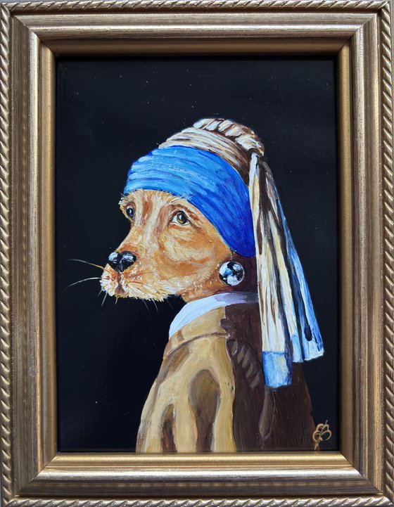 Dog with a pearl earring #26