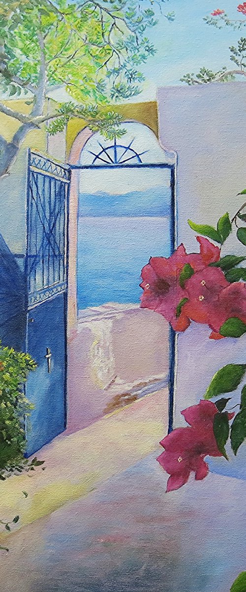 Bougainvillea and Greek Sun by Maureen Greenwood