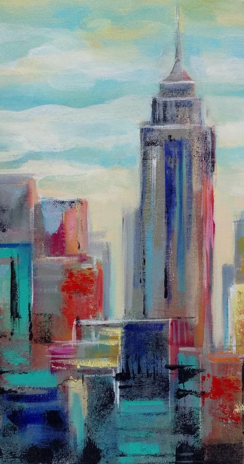 Colorful Manhattan Day by Silvia Vassileva