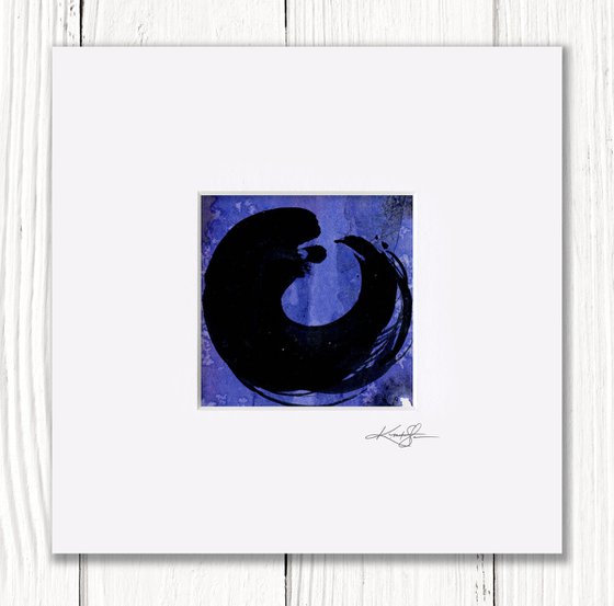 Enso Zen Circle 11 - Enso Abstract painting by Kathy Morton Stanion