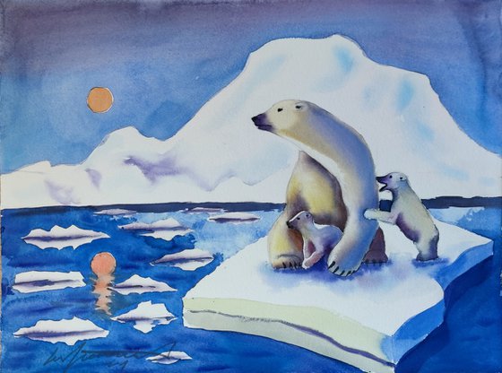 A Polar Bear Family