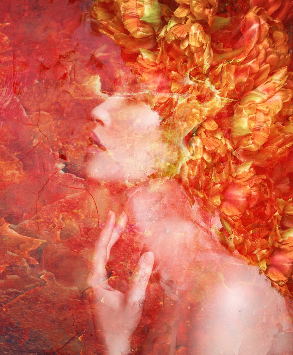 Illustrative Portrait Photograph By Srdjan Jevtic, 35 X 43", Desire, Original Artwork