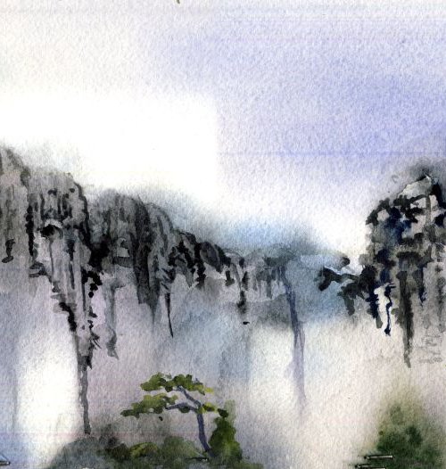 Mystical mountains by Alfred  Ng