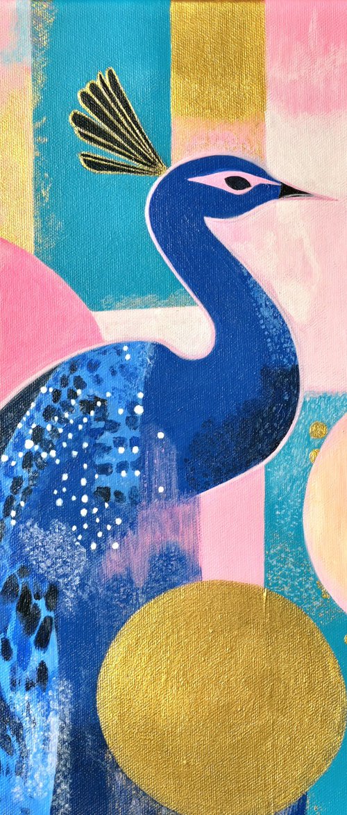 Olympic Peacock by Anna Burger